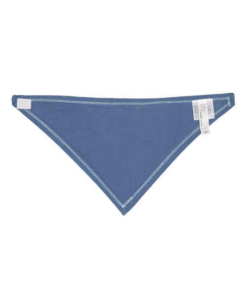 Rabbit Skins RS1012 Infant Premium Jersey Bandana Bib #color_CHILL/ INDIGO
