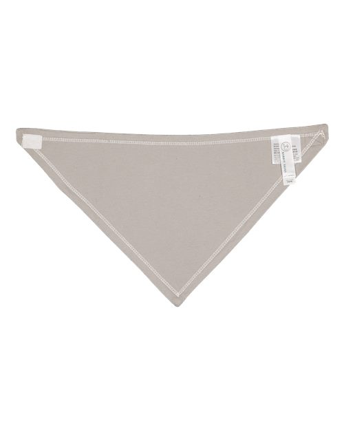 Rabbit Skins RS1012 Infant Premium Jersey Bandana Bib #color_NATURL/ TITANIUM
