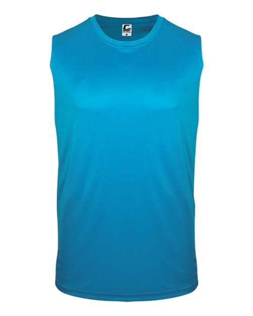 C2 Sport 5230 Youth Sleeveless T-Shirt #color_Electric Blue