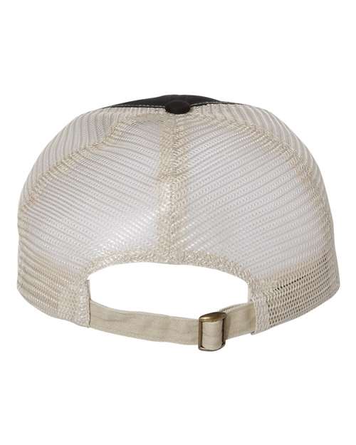 Valucap 3100 Contrast-Stitch Mesh-Back Cap #color_Black/ Camo/ Stone