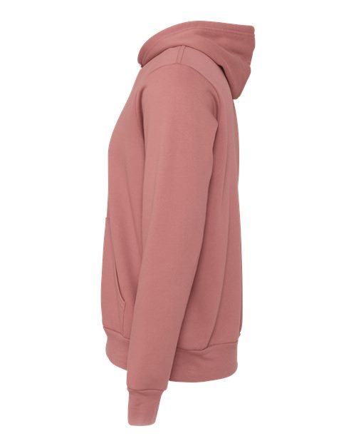 Bella + Canvas 3719 Unisex Sponge Fleece Pullover Hooded Sweatshirt #color_MAUVE