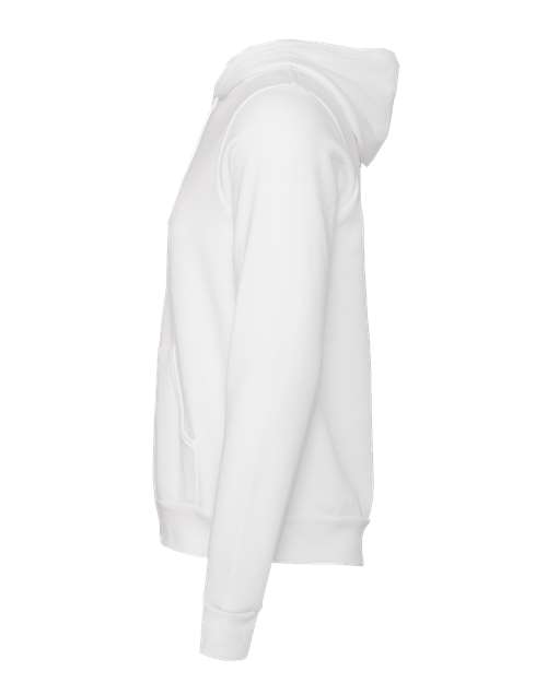 Bella + Canvas 3719 Unisex Sponge Fleece Pullover Hooded Sweatshirt #color_DTG WHITE
