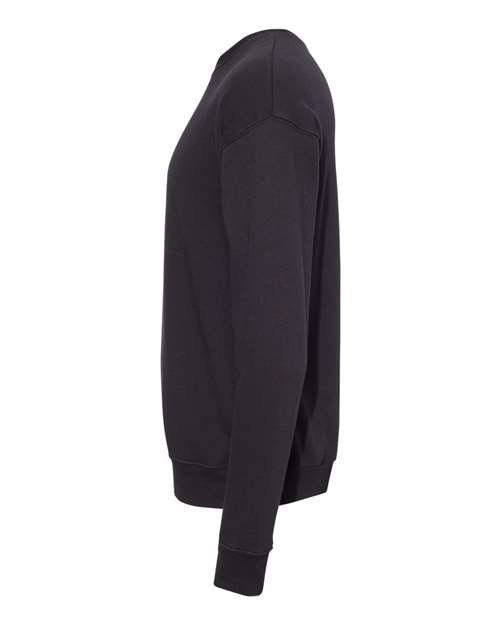 Bella + Canvas 3945 Unisex Drop Shoulder Fleece #color_DTG BLACK