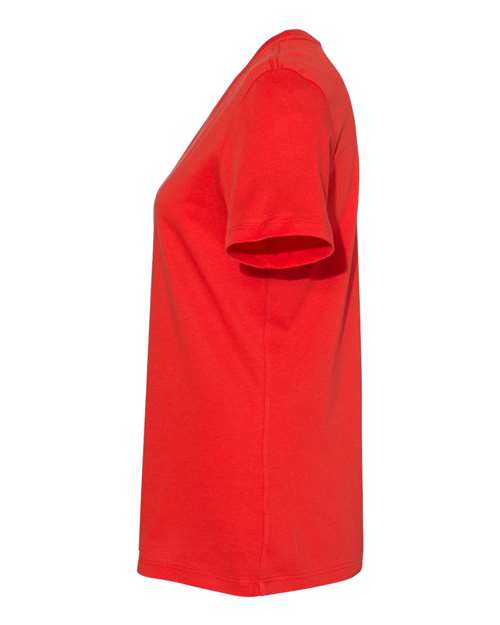 Bella + Canvas B6400 Ladies' Relaxed Jersey Short-Sleeve T-Shirt #color_POPPY