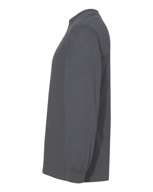 Alstyle AL1304 Adult 6.0 oz., 100% Cotton Long-Sleeve T-Shirt #color_CHARCOAL