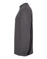 Alstyle AL1304 Adult 6.0 oz., 100% Cotton Long-Sleeve T-Shirt #color_CHARCOAL HEATHER