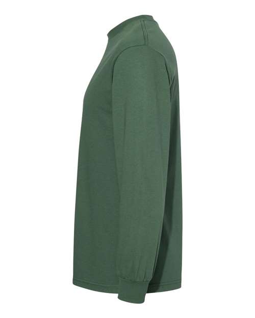 Alstyle AL1304 Adult 6.0 oz., 100% Cotton Long-Sleeve T-Shirt #color_FOREST GREEN