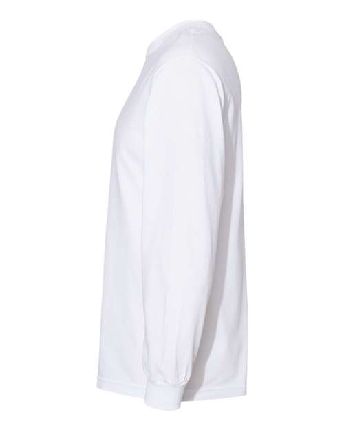 Alstyle AL1304 Adult 6.0 oz., 100% Cotton Long-Sleeve T-Shirt #color_WHITE