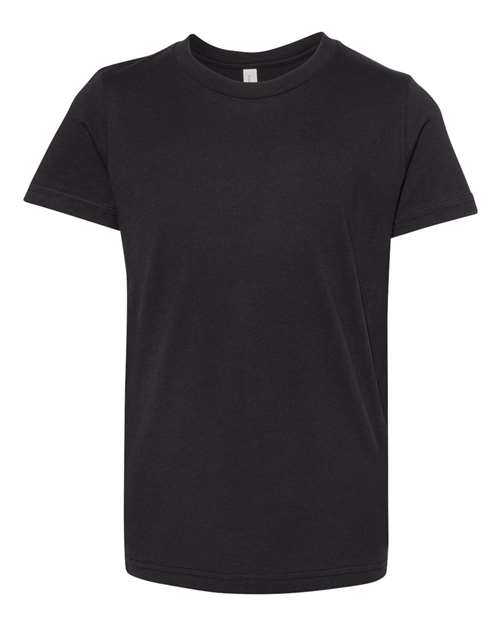 Bella + Canvas 3001Y Youth Jersey T-Shirt #color_VINTAGE BLACK