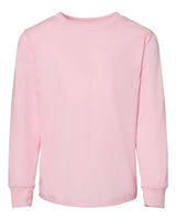 Bella + Canvas 3501T Youth Toddler Jersey Long Sleeve T-Shirt #color_PINK