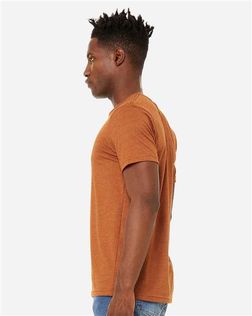 Bella + Canvas 3301C Unisex Sueded T-Shirt #color_HEATHER AUTUMN