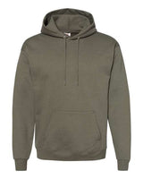 Hanes P170 Unisex Ecosmart 50/50 Pullover Hooded Sweatshirt #color_FATIGUE GREEN