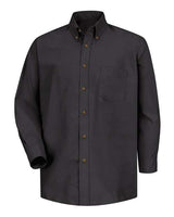 Red Kap SP90 Poplin Dress Shirt #color_Black - Sleeve 36/37