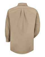 Red Kap SP90 Poplin Dress Shirt #color_Khaki - Sleeve 36/37