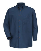 Red Kap SP90 Poplin Dress Shirt #color_Navy - Sleeve 32/33