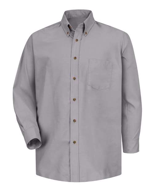 Red Kap SP90 Poplin Dress Shirt #color_Silver Grey - Sleeve 36/37