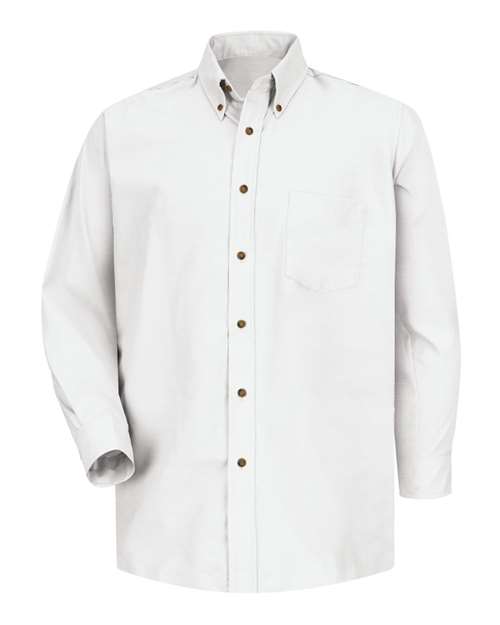Red Kap SP90 Poplin Dress Shirt #color_White - Sleeve 32/33