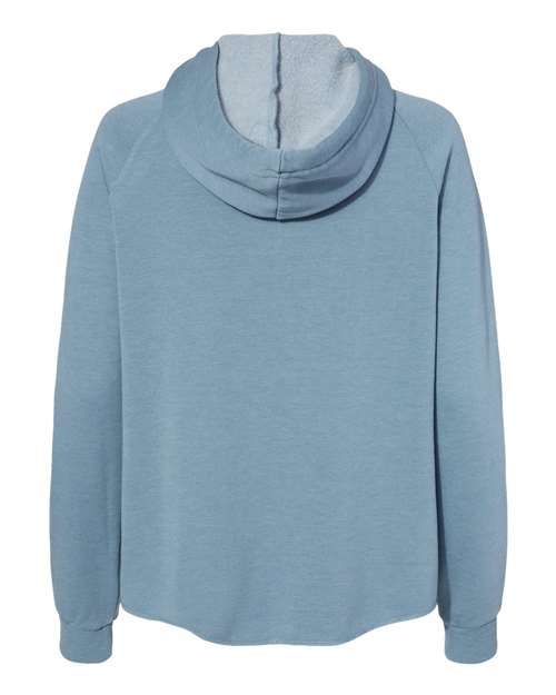 Independent Trading Co. PRM2500Z Women's California Wave Wash Full-Zip Hooded Sweatshirt #color_Misty Blue