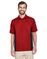 North End 87042T Men's Tall Fuse Colorblock Twill Shirt