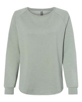 Independent Trading Co. PRM2000 Women's California Wave Wash Crewneck Sweatshirt #color_Sage