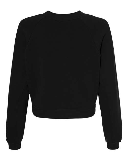 Bella + Canvas B7505 FWD Fashion Ladies' Raglan Pullover Fleece #color_BLACK