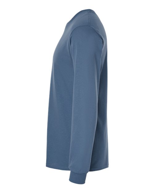 Gildan G540 Adult Heavy Cotton Long-Sleeve T-Shirt #color_INDIGO BLUE