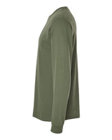 Gildan G540 Adult Heavy Cotton Long-Sleeve T-Shirt #color_MILITARY GREEN