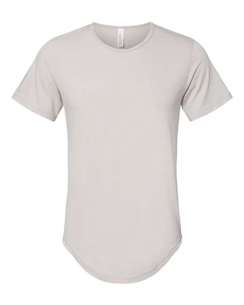 Bella + Canvas 3003C FWD Fashion Men's Curved Hem Short Sleeve T-Shirt #color_HEATHR COOL GREY