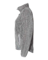 J America JA8463 Ladies Boundary Shag Full Zip #color_GREY