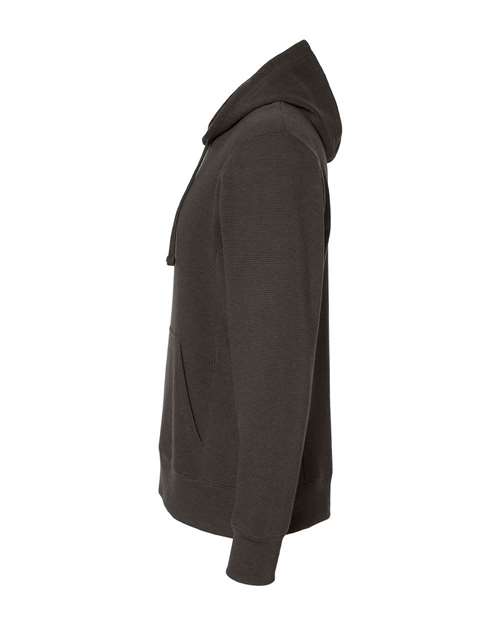 J America JA8706 Ripple Fleece Pulllover Hooded Sweatshirt #color_BLACK