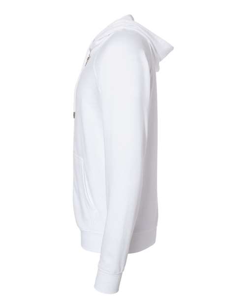 Independent Trading Co. SS1000Z Icon Lightweight Loopback Terry Full-Zip Hooded Sweatshirt #color_White
