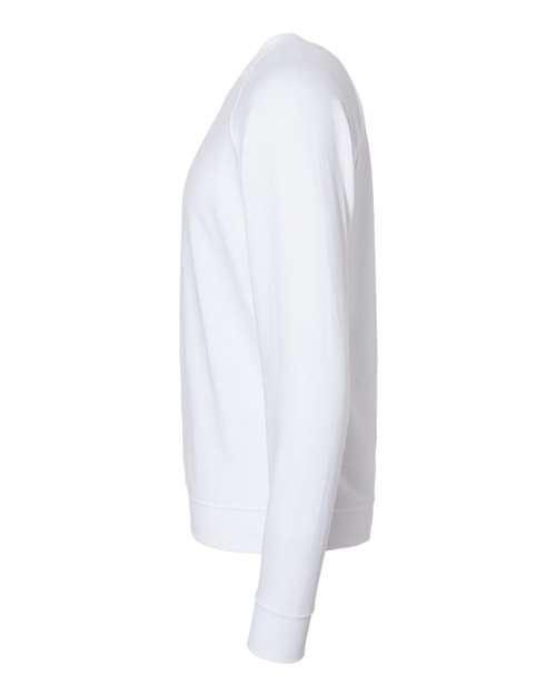 Independent Trading Co. SS1000C Icon Lightweight Loopback Terry Crewneck Sweatshirt #color_White