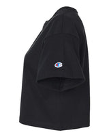 Champion T453W Ladies' Cropped Heritage T-Shirt #color_BLACK