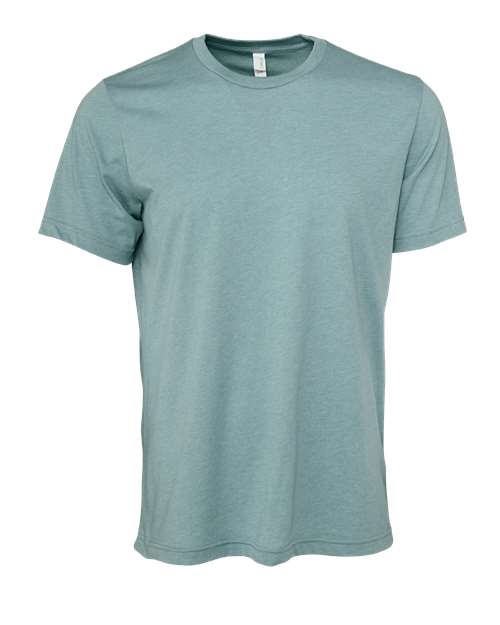 Bella + Canvas 3001CVC Unisex Heather CVC T-Shirt #color_HTHR BLUE LAGOON