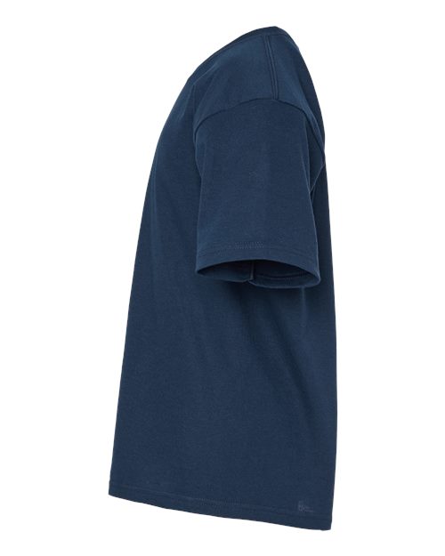 M&O 4850 Youth Gold Soft Touch T-Shirt #color_Deep Navy