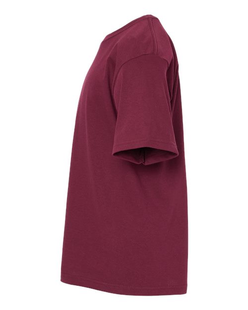 M&O 4850 Youth Gold Soft Touch T-Shirt #color_Maroon