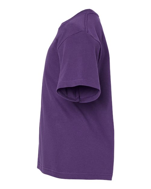 M&O 4850 Youth Gold Soft Touch T-Shirt #color_Purple