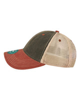 LEGACY OFA Old Favorite Trucker Cap #color_Black/ Cardinal/ Khaki