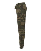 Independent Trading Co. PRM20PNT Women's California Wave Wash Sweatpants #color_Forest Camo Heather
