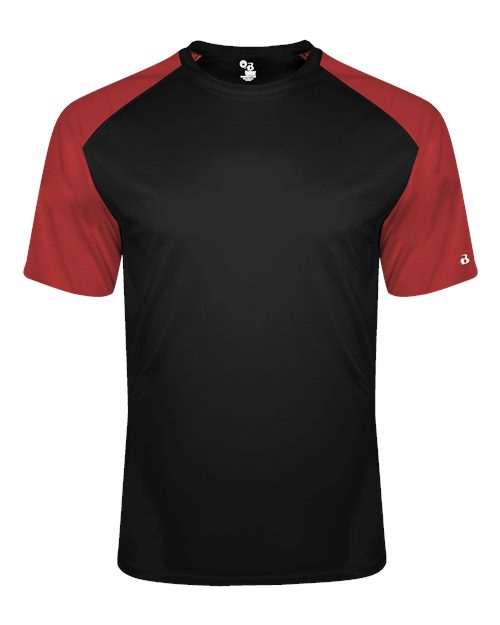 Badger 4230 Breakout T-Shirt #color_Black/ Red