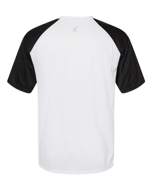 Badger 4230 Breakout T-Shirt #color_White/ Black