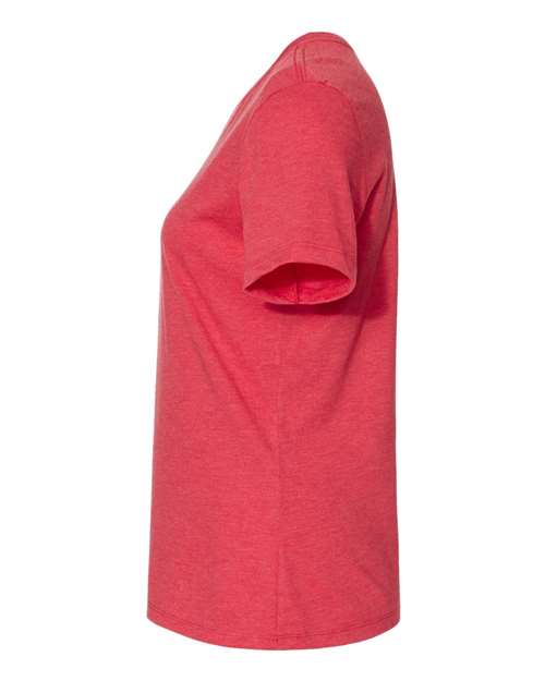 Bella + Canvas 6400CVC Ladies' Relaxed Heather CVC Short-Sleeve T-Shirt #color_HEATHER RED