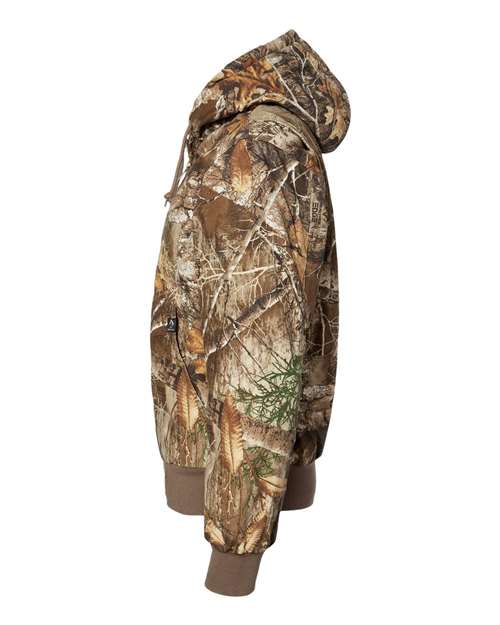 Dri Duck 5034 Men's Laramie Canvas Hooded Jacket #color_REAL TREE EDGE