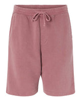 Independent Trading Co. PRM50STPD Pigment-Dyed Fleece Shorts #color_Pigment Maroon