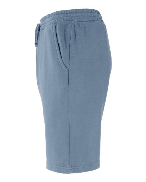 Independent Trading Co. PRM50STPD Pigment-Dyed Fleece Shorts #color_Pigment Slate Blue