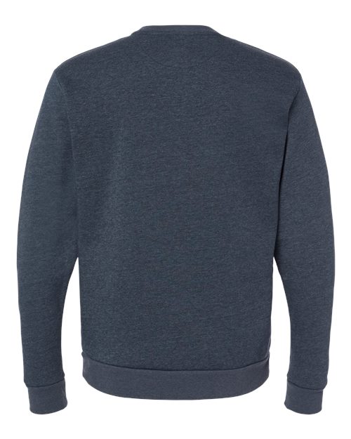 Next Level 9002NL Unisex Pullover PCH Crewneck Sweatshirt #color_HTHR MIDNITE NVY
