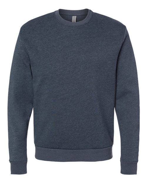 Next Level 9002NL Unisex Pullover PCH Crewneck Sweatshirt #color_HTHR MIDNITE NVY