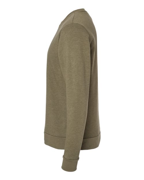 Next Level 9002NL Unisex Pullover PCH Crewneck Sweatshirt #color_HTHR MILITRY GRN