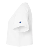 Champion T453W Ladies' Cropped Heritage T-Shirt #color_WHITE