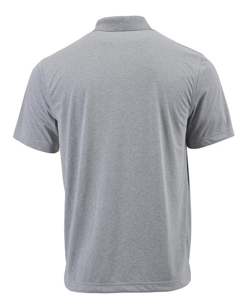 Paragon 108Y Youth Saratoga Performance Mini Mesh Polo #color_Heather Grey